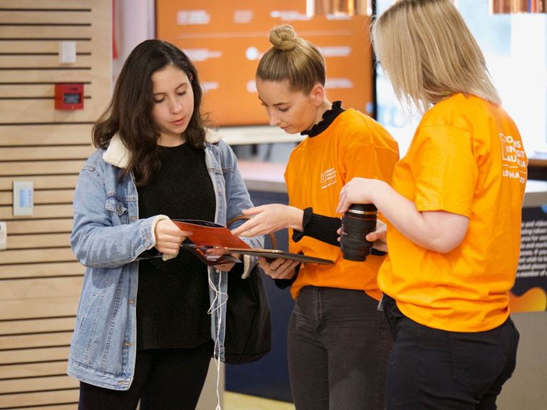 Open Day Students Chatting